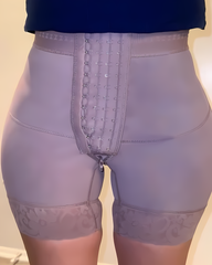 4 Rows Hook Eye High Rise Tummy Sculpting Shorts