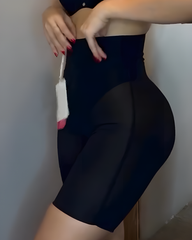 Mesh Hip-Lifting High-Waisted Shaping Shorts