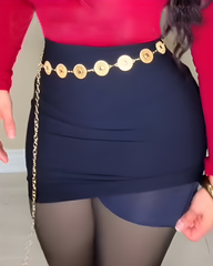 Slimming Built-in Shorts Skirt