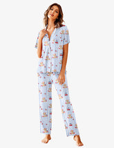 Pajamas Set Shirt with Long Pants