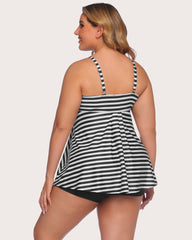 Two Piece Tankini Set Swimwear Suit