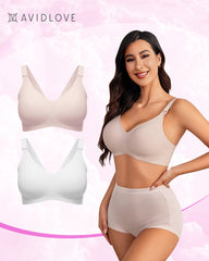2 Pack Nursing Bras Seamless Maternity Bras