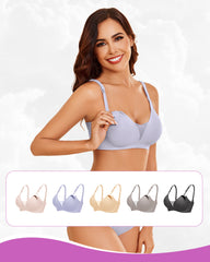 2 Pack Nursing Bras Wireless Bralettes