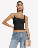 Double Lined Tank Tops Basic Crop Top