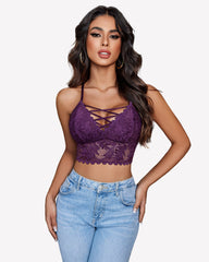 V Neck Lace Camisole Y2K Tank Top