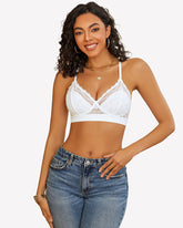 Lace Racerback Wireless Unlined Bralette Bra
