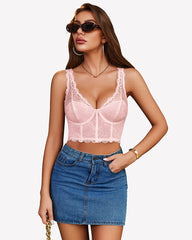 Underwire Tops Push Up Bustier No Padded
