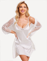Satin Lace Mini Full Slip Sleepdress