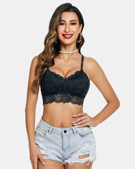 Padded FLace V Neck Crop Top