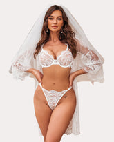 Wedding FLace Bra and Panty Sets