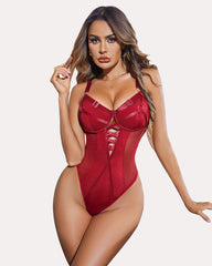 Lace Bodysuits With Snap Crotch