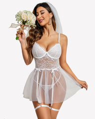 Wedding Lace Underwire Babydoll