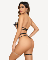 Bow Bra and Panty Sleepwear Sets