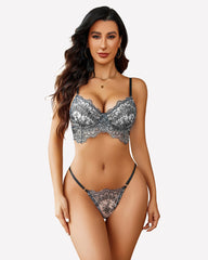 FLace Bra and Panty 2 Piece Sets