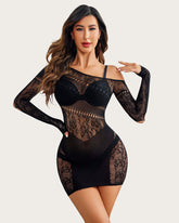 Mesh Hollow Out Fishnet Dress