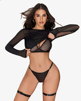 Crop Tops Bra and Panty Sets