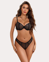 Mesh Lace Bra and Panty Set