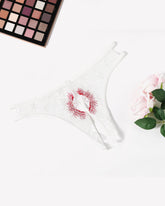 FBriefs Embroidered Thongs Panties