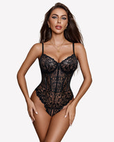 Lace Harness Bodysuit One Piece