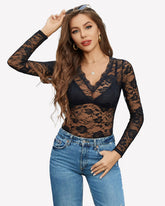Mesh Sheer FLace Shirt