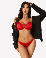 Push Up Cut Out Bra and Panty Set