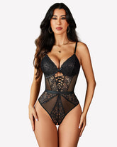 Lace Mesh One Piece Teddy Lingerie