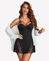 Lace Modal Full Slip Nightdress