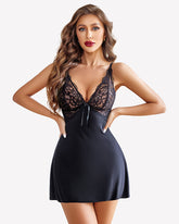 Lace Strap Nightwear Modal Sleep Dress