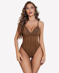 Cami Mesh Bustier Bodysuits