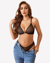 Mesh Bra and Panty Sets 2 Piece Outfits
