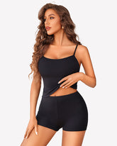 Sheer Back Heart Lace Pajama Set