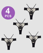 Lace Mid-Rise High Stretch Panties
