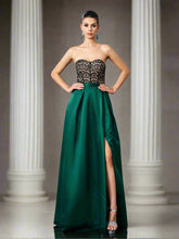 Lace Strapless Ball Gown Formal Dress