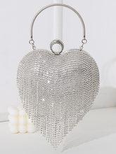 Stone Tassel Heart Match Wedding Dress Clutch Bag MNBF005