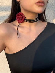 Sweet Free Knotted Camellia Necklace