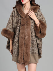 Paisley Elegant Winter Poncho Wrap