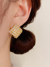 Geometric Diamond Stud Earrings