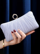 Shiny Ruched Ring Banquet Party Clutch Bags MNBF058
