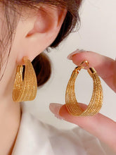 Personalized Metal Geometric Large Earrings