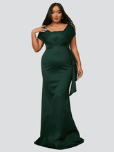 Plus Emerald Green Mermaid Evening Dress