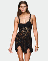 Black Lace Mini Dress