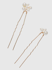 Pearl Hairpin Hair Comb Wedding Headpieces 5PCS Set