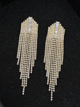 Rhinestone Sparkling Tassel Zircon Earrings