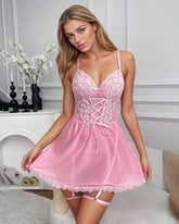 New Lace Patchwork Nightdress