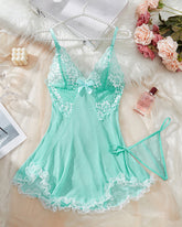 Light Green Asymmetric Babydoll