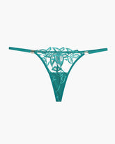 Embroidered Lace Thong