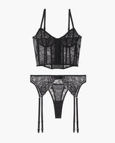 Push Up Corset Bra and Panty Sets