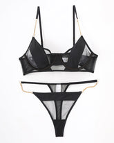 Push Up Chain Bra and Thong Set