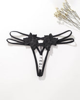 Pearl Lingerie Lace Open Panties G-String