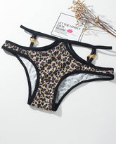 Animal Print Metal Button Panties